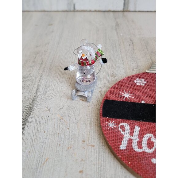 Variety snowman teddy bear gingerbread Santa ornament Xmas set - Picture 5 of 9
